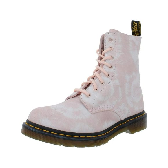 Dr. Martens Pascal Tie Dye Printed Suede Leather Ankle Boots - Picture 2 of 13